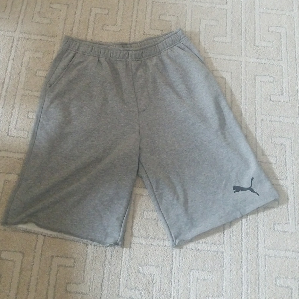 GREY PUMA SHORTS